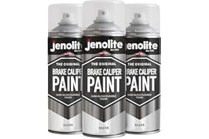 JENOLITE Peinture pour étriers de frein | Argent | 3 x 400 ml (Restaurer et transformer les étriers de frein de voiture)