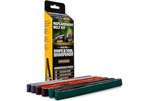 Kit di cinghie assortito WORK SHARP – WSSA0002012 Kit di cinghie per affilatrice di coltelli e utensili – Abrasivi di alta qualità per attività di affilatura e molatura