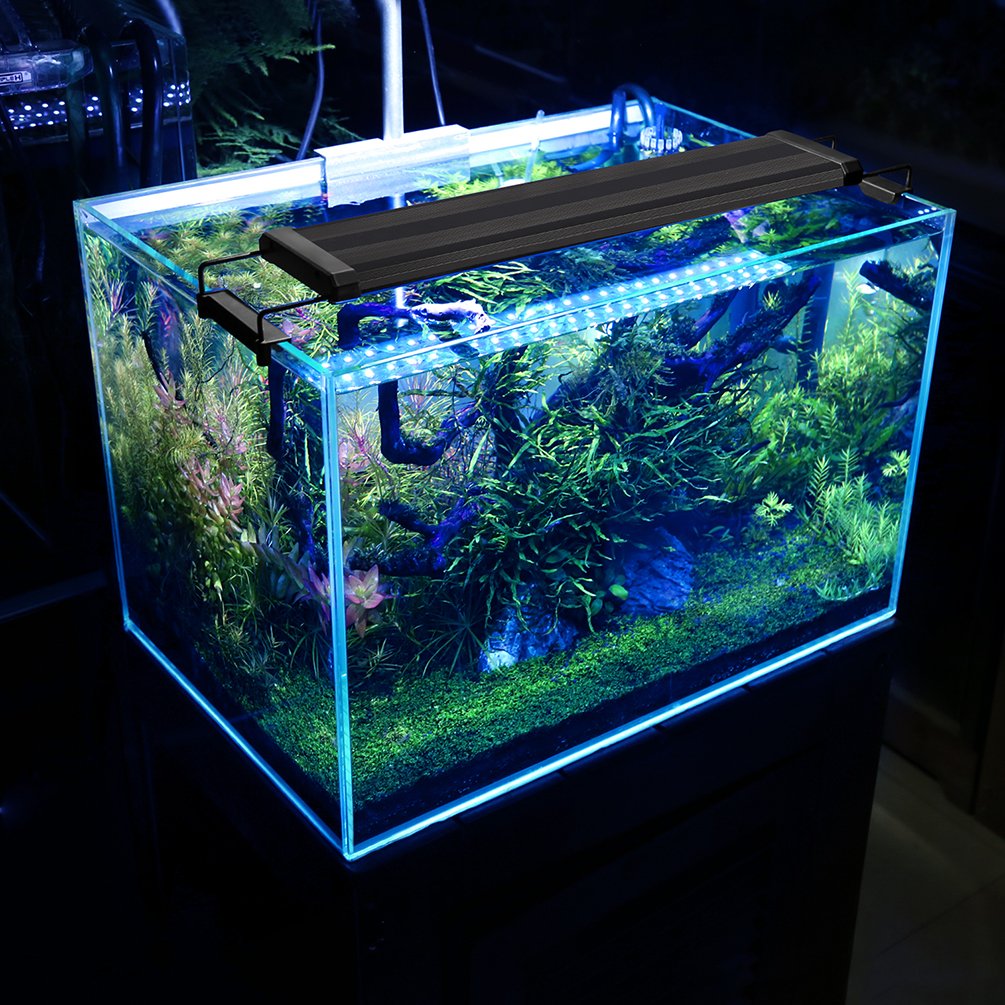 MAINLICHT Aquarium Light for 11"45"(30cm90cm) Fish Tank Bright Fish Plant Bracket Lighting