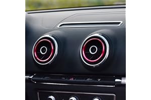 WOQUI Aleación de aluminio Instrumento Pizarra salida de aire Decoración Anillo para etiqueta