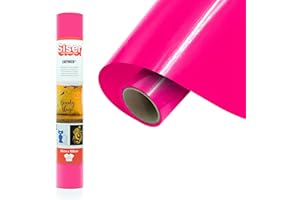 SISER EasyWeed Thermotransferfolie zum Aufbügeln 30 cm x 1 m, Himbeere, Neonfarben, 1 Stück, zum Personalisieren von Textilien, Basteln, VeganOk und Oeko-Tex Standard 100 Klasse I zertifiziert