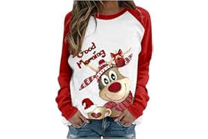 Générique Ugly Pull Noel Rigolo Femme Hiver,Pull Noël Femme,Drole Pull de Noel Femmes,Pull Noel Moche,Pull Noel Famille Assortis,Pull Noel Famille,Noël Sweat Polaire Femme Hiver Chaud Sweatshirt Noir