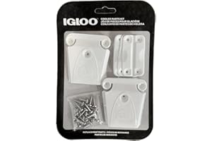 Igloo Cooler Plastic Parts Kit - 2 Latches, 3 Hinges, Latch Post & Screws
