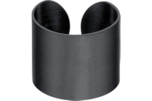 PROSTEEL Anillos Abiertos Ajustable, Anillos Cepillados, 5/10/17mm Ancho, Grabados Personalizables, Incluye Caja de Regalo