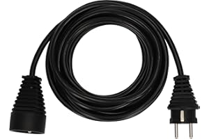 Brennenstuhl Rallonge 5m de câble (Utilisation en intérieur) 1165441 Noir