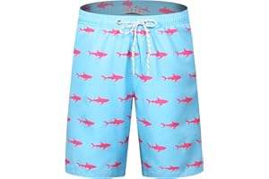 iCKER Mens Swim Shorts Swimming Trunks 3D Print Beach Shorts Boardshorts for Summer