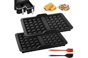 SOMLAW Silikonowe Formy do Pieczenia Wafli, Foremek do Gofrów Ninja gofrów do frytkownicy powietrznej, wkład do gofrów dla Ninja AF400EU, AF451EU i AF500DE, silikonowy gofrownica do belgijskich gofrów
