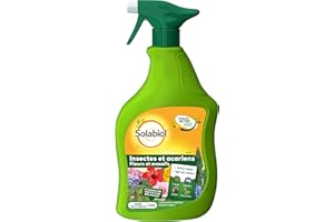 SOLABIOL Anti Insectes & Acariens - Pulvérisateur - Prêt A L'emploi - 750ml - Action Rapide & Agit Par Contact - Traitement Plantes Intérieurs & Extérieurs SOFAZPAL750N