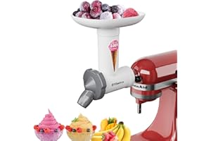 ‎OTOMITRA OTOmitra Eismaschine Aufsatz für Kitchenaid Standmixer, Fruchteismaschine Aufsatz BPA-freien, lebensmittelechten Materialien, Softeismaschine Aufsatz, milchfreies Eismaschine