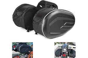 RYITGO MIHUNTER Bolsas laterales para motocicleta, 36 L-58 L, impermeables, de gran volumen, para asiento trasero, multiusos, ampliables, bolsas de equipaje para moto