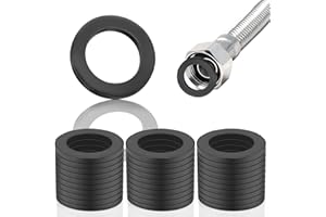 SWTYExt 30 Pièces Rondelle Caoutchouc 1 Pouce Joint Plomberie Joint Plat Caoutchouc Joint Robinet Joint Pommeau de Douche Noires pour Pommeau de Douche & Raccord de Tuyau