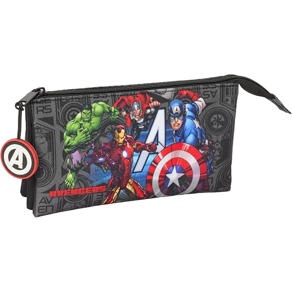 Sac à Dos Scolaire Avengers Vendetta Safta - Pour Enfants - 32x16x44 Cm - Noir - Dos Rembourré