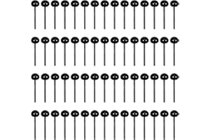 TOAOB THE ONE AND ONLY BABY TOAOB 100 Pezzi Occhi per Bambole Nero Vetro 3mm Sicurezza Occhi per Amigurumis Fai da Te Mini Creazione Pupazzi Artigianato