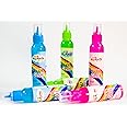 LINK WITH SCIENCE Premium PVA Slime and Craft Glue | Smooth and Stretchy Slime | Non-Toxic, Washable and Child Friendly | Perfect for Making Slime -(Multicolor - 100ml Each) Pack of (6)
