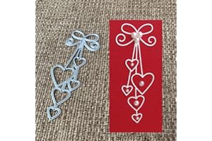 GEMINI_MALL-CUTTING DIES Cutting Dies for Card Making, Gemini_mall® Love Heart Bow Tie Metal Cutting Dies DIY Scrapbooking Paper Cards Photo Album Craft Decor Stencil for Greeting Cards/Invitation Cards Decoration