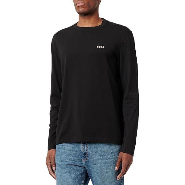 BOSS Ozonelong De Té Camiseta, Negro1, XS Para Hombre