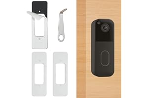 TEKCAM Blink Doorbell Mount, Adhesive Door Mount Compatible with New Blink Video Doorbell, Door Bell Key Replacement Tool, Doorbell Camera Mounting Bracket Accessories, No Drilling