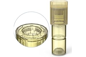 PELCAS 12Pin 0,25mm Dermapen Cartuchos de Repuesto para M7 Dermapen A3 Dermapen Profesional Paquete de 10 Microneedling Cartuchos Empaquetado Individualmente para el Cuidado de la Piel