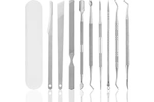 Scettar 9 Pezzi Unghie Incarnite Piedi,Set Manicure Professionale,Set Pedicure Professionale Piedi,Attrezzi Per Pedicure,Per La Rimozione Di Calli,Duroni,Pelle Morta,Duroni,Cuticole.