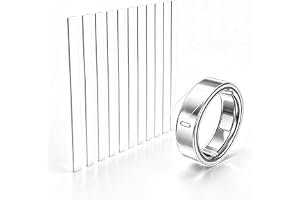 Wusvive 10-pack skydd för Oura Ring 5, klar repfri film | Ultratunn transparent film, storlekar 6-13, lätt att applicera borttagning, dagligt skydd