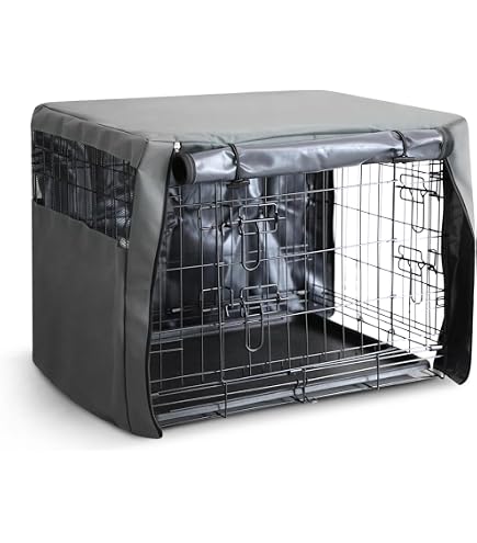 Gabbia Per Cani Pieghevole In Metallo 107x68.5x77 Cm - Con Vassoio Plastica Anti-Morso, 2 Porte E Maniglia, Per Addestramento E Trasporto