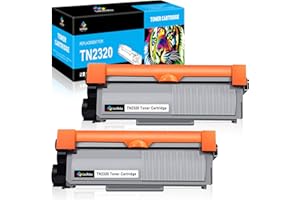 LeciRoba TN2320 TN-2320 for Brother TN2320 Toner Cartridge for Brother MFC-L2700DN L2720DW HL-L2340DW L2365DW L2360DN L2300D L2500D L2520DW printers (2-Black)