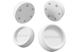 Hinrichs 4er Set Schwingungsdämpfer rund weiß - Dämpfer Waschmaschine - Vibrationsdämpfer Waschmaschine - Gummifüße Waschmaschine- Antivibrationszubehör für AEG Bosch Siemens Privileg etc.