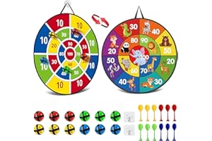 RoxNvm Diana, 66cm Diana Dardos, Tablero de Dardos Grande, 12 Bolas Adhesivas 12 Dardos, Diana para Dardos de Doble Cara, Juego de Dardos