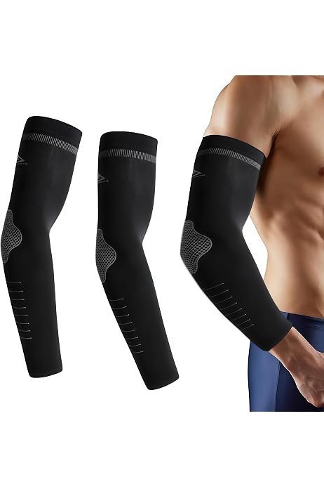 Manchons Bras Anti-UV Newbyinn - Protection Tatouage, Sport - Homme/Femme - Taille M/L - 4 Paires