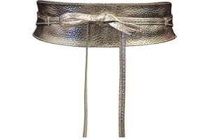 Live It Style It Ceinture pour femme large en dentelle avec ceinture en simili cuir sangler Tie taille unique Boho