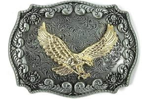 WANLIAN Eagle Belt Buckle, Western Native American Cowboy Rodeo Small Belt Buckles, American Eagle Flag Western Belt Buckle, USA Hero Belt Buckles for Men Women,Fashion Jeans Accessories for Boys,Men.