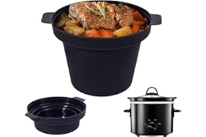 SLOWSEAL Slow Cooker Liner, 1.8 Litre, Foldable Silicone Liner For Easy Storage, Dishwasher Safe, Designed Specifically To Be Compatible With Crockpot, Morphy Richards, Daewoo, Tower, Andrew James & More.