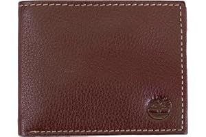 Timberland Cartera de Cuero con Bolsillo Abatible Adjunto Accesorio de Viaje Plegable para Hombre