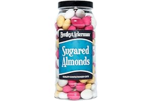 Sugared Almonds Sweets - (700g) Original Retro Sugared Almonds Sweets Gift Jar By Bentley & Ackerman's Sweet Shop.
