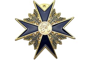 Kocreat Medalla de Halcón Negro Prusiano Alemán Medalla de Marx Azul para Bravery-WW2 USA URSS Militar Badge Medalla Colección Recuerdos Lapel Pins réplica Black Hawk Medalla
