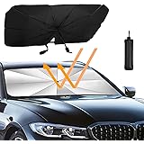 RISVOWO Ombrello Parasole Auto Parabrezza, Pieghevole Parasole Auto Interno, Schermo Anti-UV Gladeshade per Automobile, Copri
