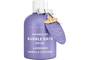 NEW MIUZ Magnesium Bubble Bath Lavender Vanilla - Luxury Long Lasting Bubble Foaming Bath For Sore Muscles - Epsom Salt Moisturizing Relaxing Stress Relief - Spa Self Care Spa Gift for Women Birthday Christmas