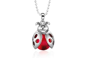 BUTTERFLY Collier Enfant Avec Pendentif Coccinelle En Argent Sterling 925