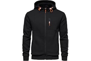 CTU Herren Hoodies Zip Up Langarm Fleece Sweatshirts Hoodies für Männer S-3XL