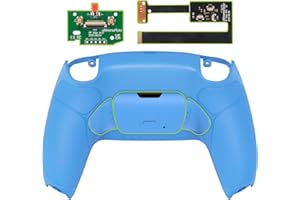 eXtremeRate Rise 2.0 Remap Kit Programmable pour ps5 Manette BDM-010&020, Coque Arrière Redessinée avec 2 Palette pour ps5 Manette, Carte améliorée, Bleu Starlight