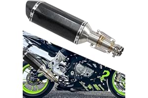 SAGREENY Motorcycle Slip On Exhaust Muffler Compatible with Kawasaki Ninja 250R 250 Z250 300 Z300 2008-2017, Muffler Silencer with Mid Pipe Assembly