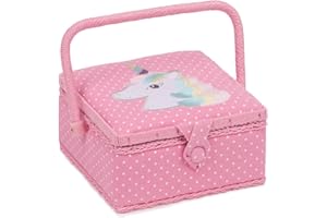 Hobby Gift Exclusif Petite Boîte à Couture, Licorne, 20 x 20 x 11 cm