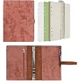 Classeur A5 Qefuna Avec Motif Arbre De Vie - 180 Feuilles Rechargeables - Rose