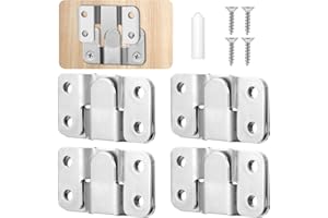 Dimeho 8 sztuk wieszaków na zdjęcia do dużych obciążeń, podtynkowy, ukryty uchwyt, stal nierdzewna, łączniki meblowe, haczyki ze stali nierdzewnej, do sofy, mebli, ramki na zdjęcia