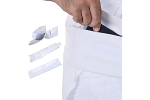 Sweet Needle Hajj y Umrah Ihram Belt, Blanco Natural, Fit for All Adjustable