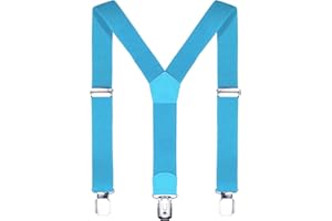 DonDon Bretelles pour enfant garçon 2 cm fin longueur réglable pour une hauteur de 80 cm jusqu´à 110 cm, de 1 à 5 ans