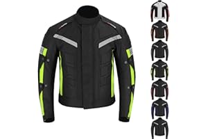 Vaster Moto Wasserdichte Motorradjacke, CE Armor Cordura Motorradjacke, winddichte Schutzausrüstung, Ganzkörperschutz, für Herbst, Sommer, Winter für Herren
