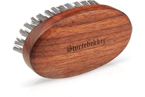 ‎STÖRTEBEKKER SHAVING ACCESSORIES Störtebekker® Premium Bartbürste - Made in Germany - Entwirrt den Bart und bringt ihn in Form - Beugt Juckreiz vor - Nachhaltige BioniFil Borsten - Nussbaumholz - Beard Brush