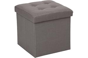 Pouf Pliant Lysandre Gris - Atmosphera créateur d'intérieur