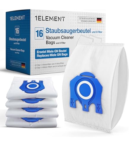 10 Premium Sacchetti per Aspirapolvere Miele: Black Pearl 2000, Weltstar 1200, Mondia 1500, Meteor SL, Electronic Softtouch, Airclean Plus, S 293 S293, S658 Blue Moon